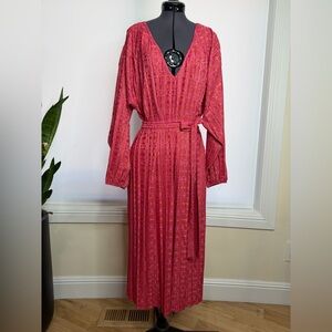 Zara Vibrant Pink Long Sleeve Dress